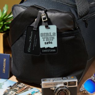 Etiqueta Para Maletas Chicas Viaje 2023 Chicas Getaway Vacaciones Fin de