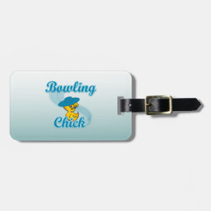 Etiqueta Para Maletas Chick de boliche #3
