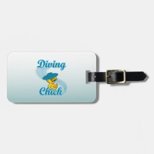 Etiqueta Para Maletas Chick de buceo #3