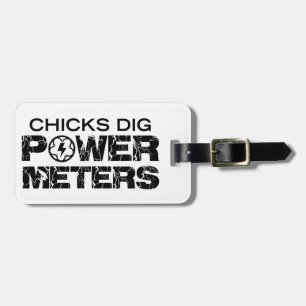 Etiqueta Para Maletas Chicks Dig Power Meters