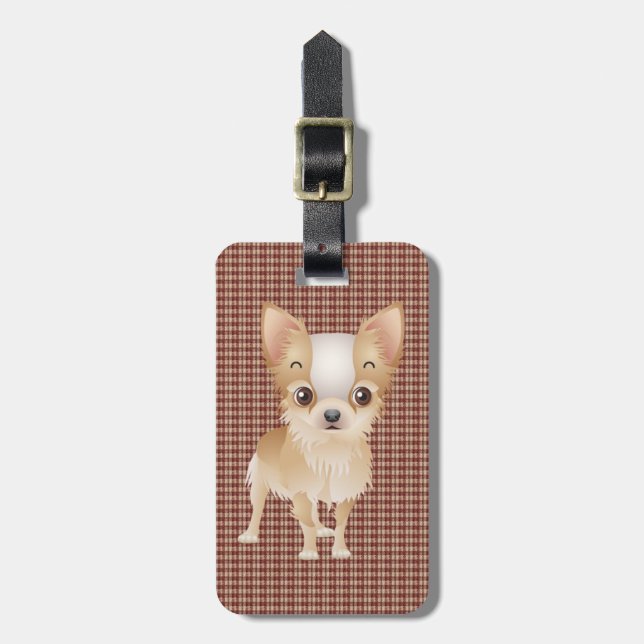 Etiqueta Para Maletas chihuahua (Frente Vertical)