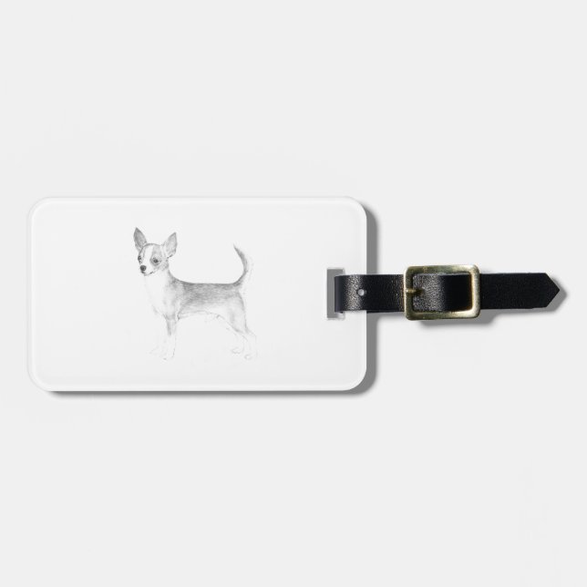 Etiqueta Para Maletas Chihuahua (Frente Horizontal)