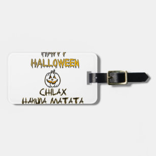 Etiqueta Para Maletas Chill and Relax Happy Halloween Collection