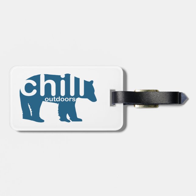 Etiqueta Para Maletas Chill Outdoor Bear (Atrás Horizontal)