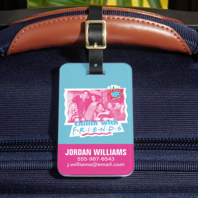 Etiqueta Para Maletas Chillin' con AMIGOS™ (Anverso In situ 2)