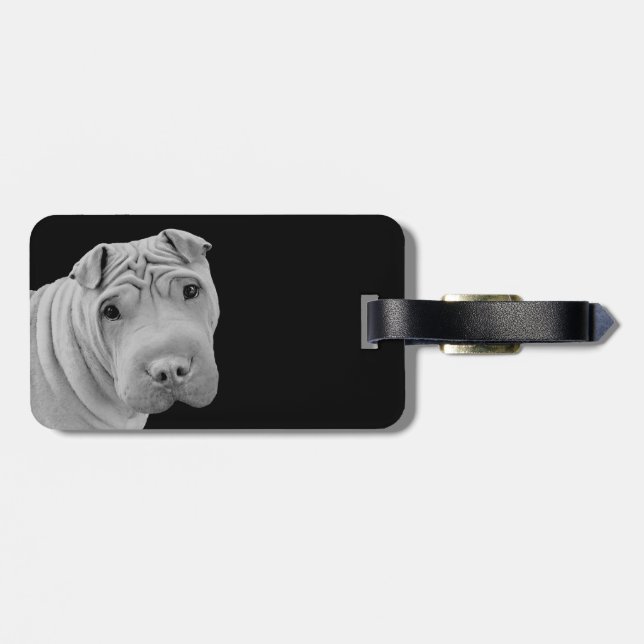 Etiqueta Para Maletas Chino Shar-Pei (Atrás Horizontal)