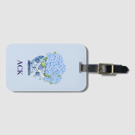 Etiqueta Para Maletas Chinoiserie Hortensias Azules de Nantucket Etiquet