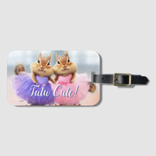 Etiqueta Para Maletas Chipmunk Ballerina Duo