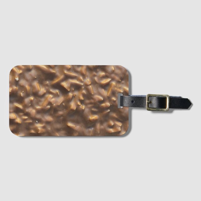 Etiqueta Para Maletas Chocolate Granulado (Anverso horizontal)