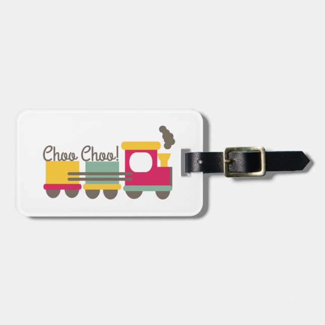 Etiqueta Para Maletas Choo Choo (Frente Horizontal)
