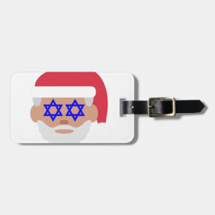 Etiqueta Para Maletas christmukkah santa claus emoji