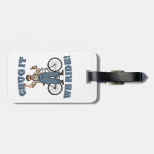 Etiqueta Para Maletas Chug It We Ride Ciclismo