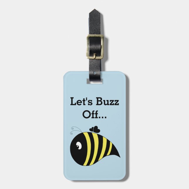 Etiqueta Para Maletas Chunky Bee (Frente Vertical)