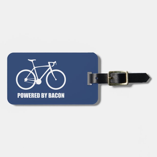 Etiqueta Para Maletas Ciclismo Con Bacon (Frente Horizontal)