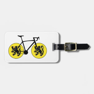 Etiqueta Para Maletas Ciclismo de bandera de Flandes
