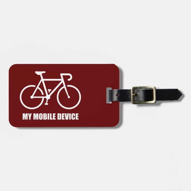 Etiqueta Para Maletas Ciclismo, mi dispositivo móvil (Frente Horizontal)