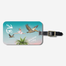 Cielo de la Playa Pelicans Palm Tree