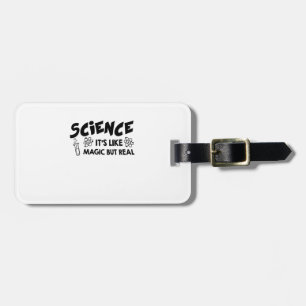 Etiqueta Para Maletas CIENCIA es COMO el regalo divertido del CIENTÍFICO