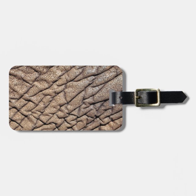 Etiqueta Para Maletas Cierre del escondite de elefantes africanos (Frente Horizontal)