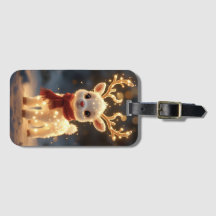 Ciervo Mágico Adorable con Luces Brillantes