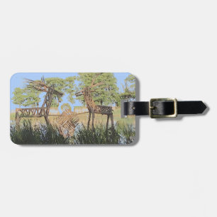 Etiqueta Para Maletas Cifras de paja, Laguna Corónica, LITUANIA —