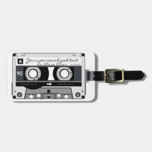 Etiqueta Para Maletas Cinta de cassette - negro -