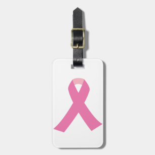 Etiqueta Para Maletas Cinta rosada de la conciencia del cáncer de pecho