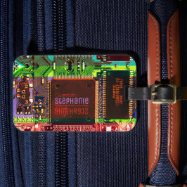 Etiqueta Para Maletas Circuito impreso de tecnología para PC electrónico