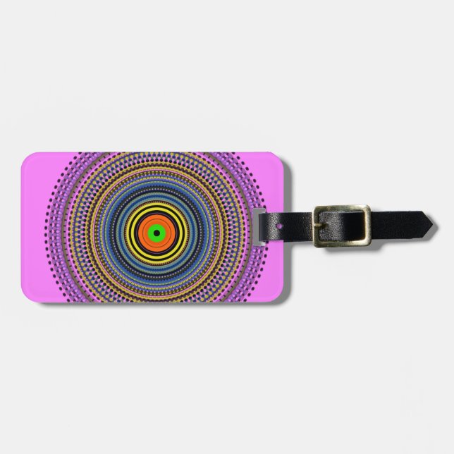 Etiqueta Para Maletas Circular (Frente Horizontal)