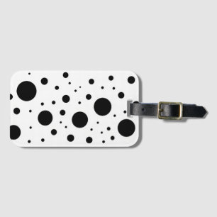 Etiqueta Para Maletas Círculo abstracto Minimalista moderno de blanco ne