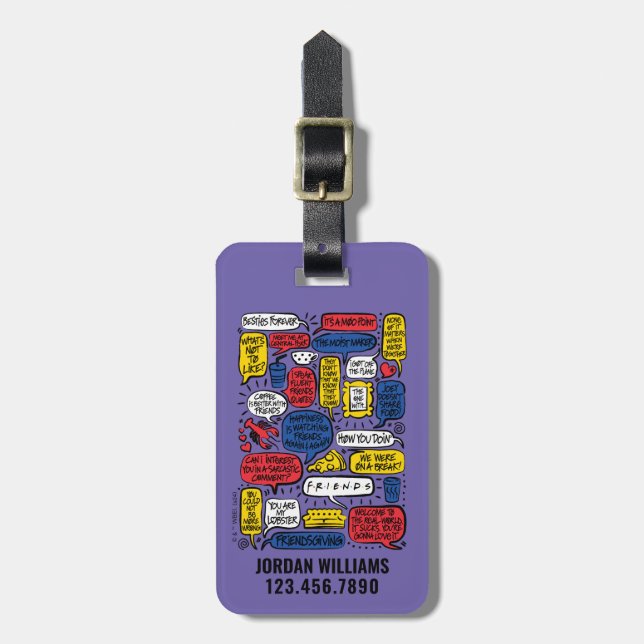 Etiqueta Para Maletas Citas de FRIENDS™ (Frente Vertical)