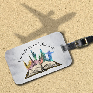 Etiqueta Para Maletas City Travel Love Book The Trip Quote