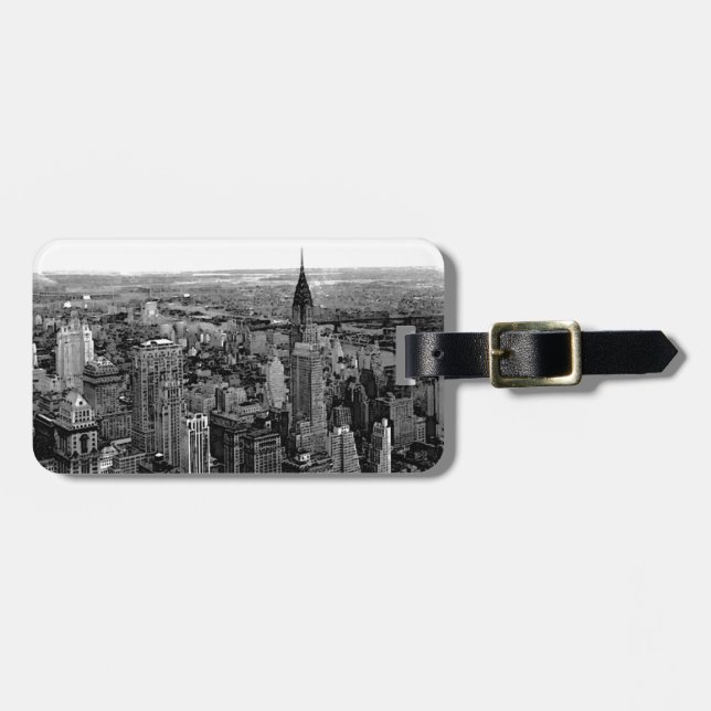 Etiqueta Para Maletas Ciudad de Nueva York (Frente Horizontal)