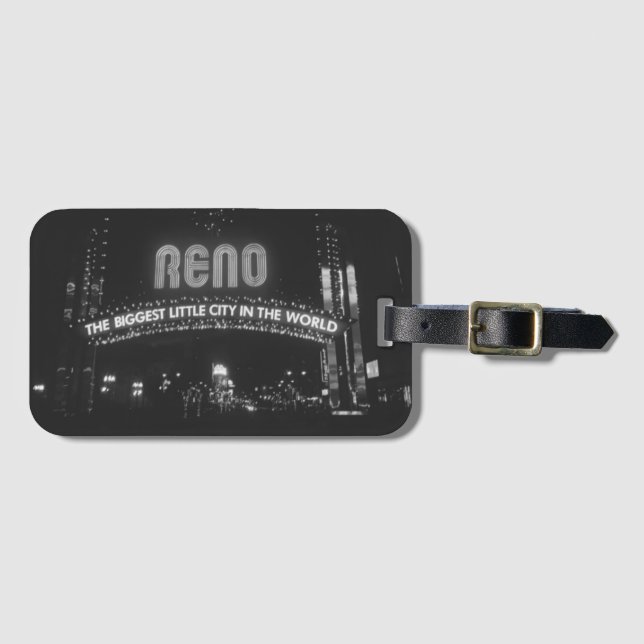 Etiqueta Para Maletas Ciudad de Reno (Anverso horizontal)