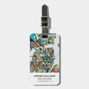 Etiqueta Para Maletas Ciudad los E.E.U.U. de Boston