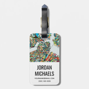 Etiqueta Para Maletas Ciudad los E.E.U.U. de Boston