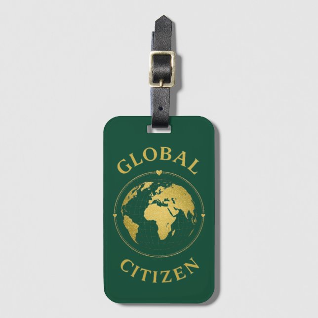 Etiqueta Para Maletas Ciudadano Global (Anverso vertical)