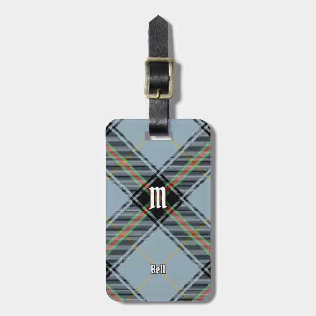 Etiqueta Para Maletas Clan Bell Tartan (Frente Vertical)