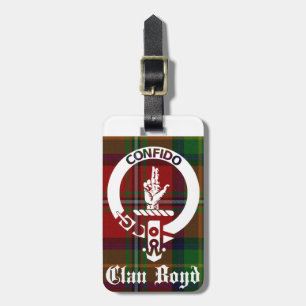 Etiqueta Para Maletas Clan Boyd Escudo Tartan