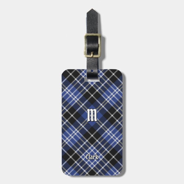 Etiqueta Para Maletas Clan Clark Tartan (Frente Vertical)