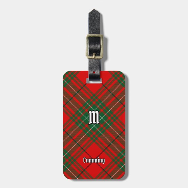 Etiqueta Para Maletas Clan Cumming Tartan (Frente Vertical)