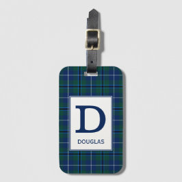 Etiqueta Para Maletas Clan Douglas Tartan Monogrammed