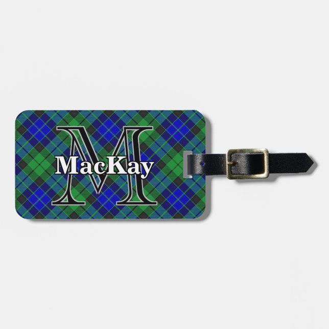 Etiqueta Para Maletas Clan Epic Scotland MacKay Tartan (Frente Horizontal)