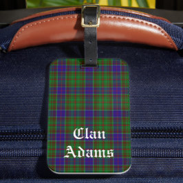 Etiqueta Para Maletas Clan escocés Adams Tartan Plaid