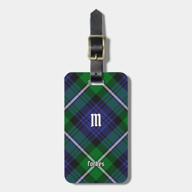 Etiqueta Para Maletas Clan Forbes Tartan (Frente Vertical)
