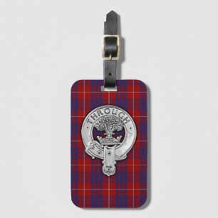 Etiqueta Para Maletas Clan Hamilton Escudo & Tartan