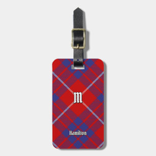 Etiqueta Para Maletas Clan Hamilton Red Tartan Lumalettag