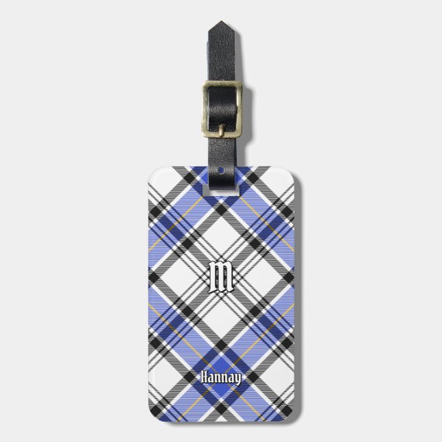 Etiqueta Para Maletas Clan Hannay Tartan (Frente Vertical)