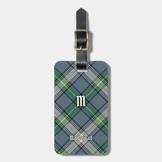 Etiqueta Para Maletas Clan MacDowall Tartan (Frente Vertical)