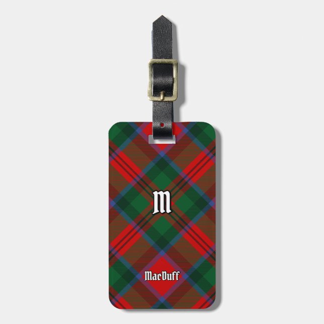 Etiqueta Para Maletas Clan MacDuff Tartan (Frente Vertical)
